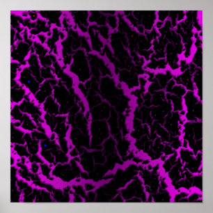 Rissige Weltraumlava - Pink/Purple Poster