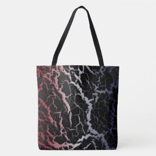 Rissige Weltraumlava - Rot/Weiß/Blau Tasche