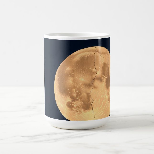Rissiger Mond Kaffeetasse (Mittel)