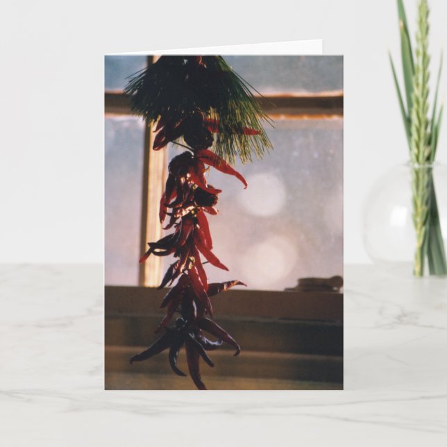 Ristra Feiertagskarte (Vorderseite)