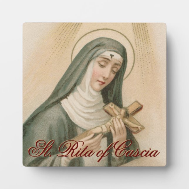 Rita von Cascia (M 015) Fotoplatte (Vorderseite)