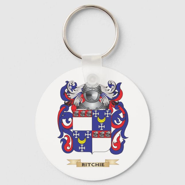 Ritchie Coat of Arms (Familienwappen) Schlüsselanhänger (Vorderseite)
