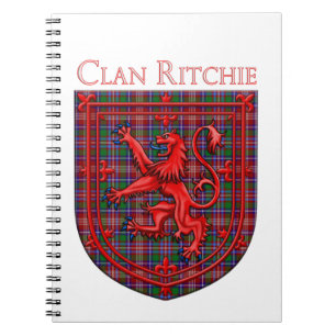Ritchie Tartan Scottish Kariert Lion Rampant Notizblock
