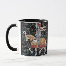 Ritter auf Horseback Tasse Tile Montecute Tapestes