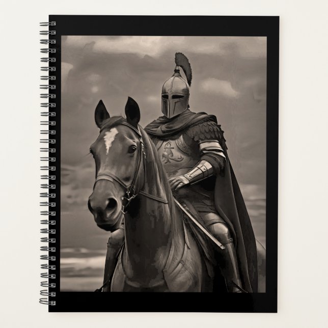 Ritter auf Pferd Planer (Vorderseite)