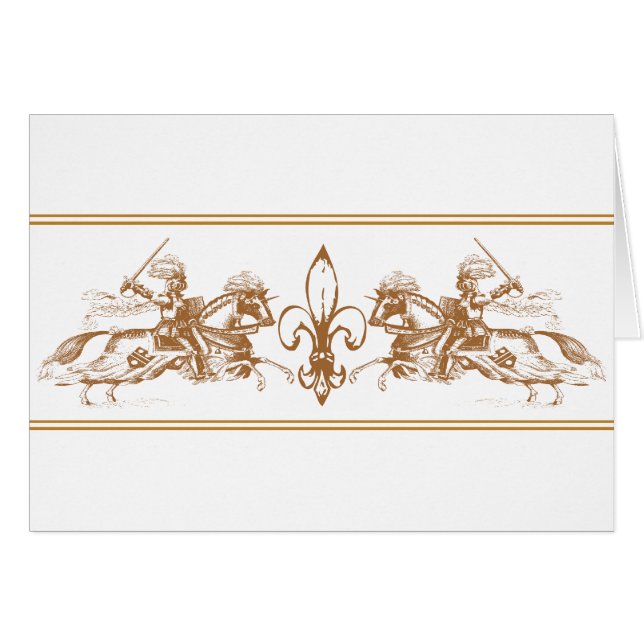 Ritter auf Pferden (Vorderseite (Horizontal))