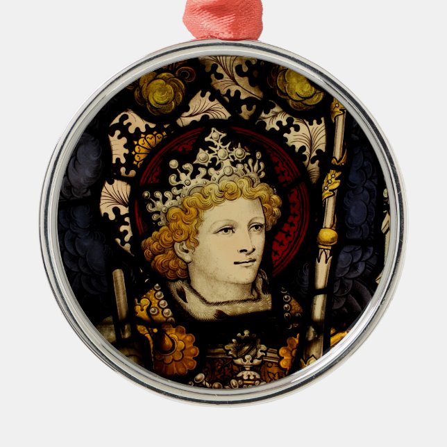 Ritter aus dem Mittelalter Ornament Aus Metall (Vorne)