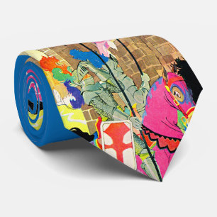 Ritter aus Mittelalter auf Pferdeausdruck Krawatte