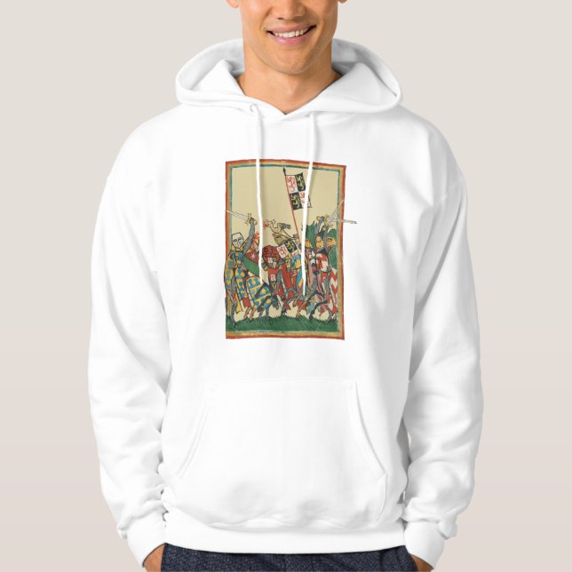 Ritter Charging, Codex Manesse aus dem 14. Jahrhun Hoodie (Vorderseite)