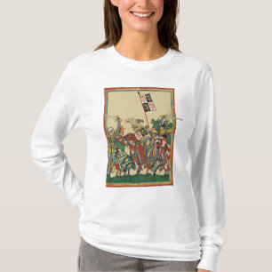 Ritter Charging, Codex Manesse aus dem 14. Jahrhun T-Shirt