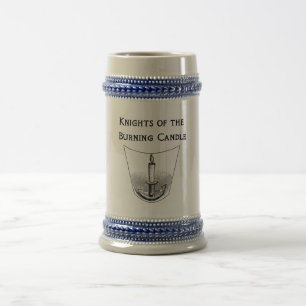 "Ritter der brennenden Kerze" Stein Bierglas
