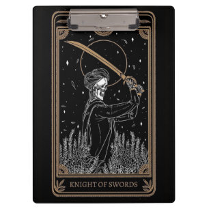 Ritter der Schwerter Tarot – Mystische Astrologie Klemmbrett