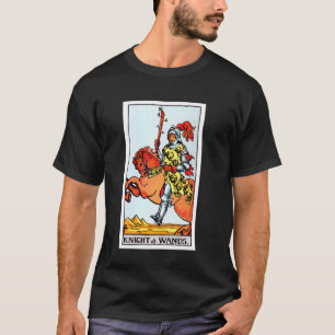 Ritter der Stäbe Vintage Tarotkarte - Rider Waite T-Shirt