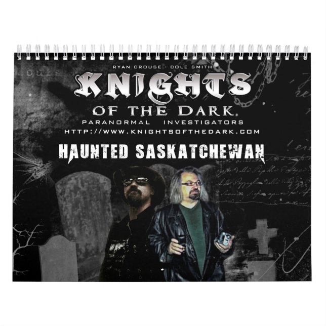 RITTER des DUNKLEN Spuk Saskatchewan-Kalenders Kalender (Titelbild)