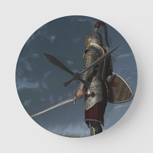 Ritter des Sturms Runde Wanduhr (Vorderseite)