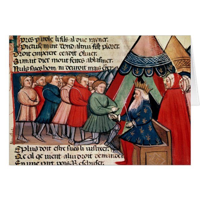 Ritter, die ihre Ergebenheit versprechen (Vorderseite (Horizontal))