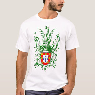 Ritter, Drache und portugiesisches Wappen T-Shirt
