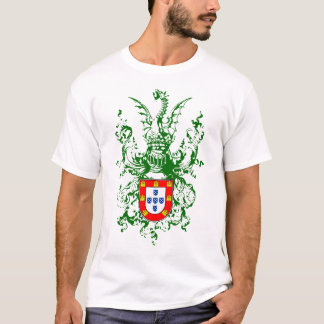 Ritter, Drache und portugiesisches Wappen T-Shirt