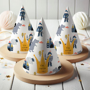 Ritter & Drachen Märchenkönigskrone Partyhütchen