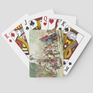 Ritter Dueling on Foot in a Tournament, Teller 1 Spielkarten