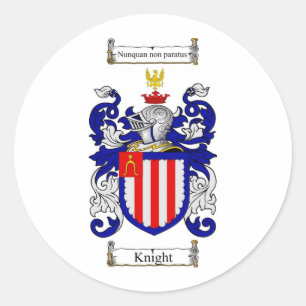RITTER-FAMILIENWAPPEN - RITTER-WAPPEN RUNDER AUFKLEBER