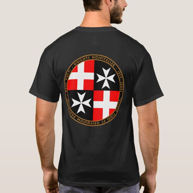 Ritter Hospitaller vier gevierteltes Siegel-Shirt T-Shirt (Rückseite)