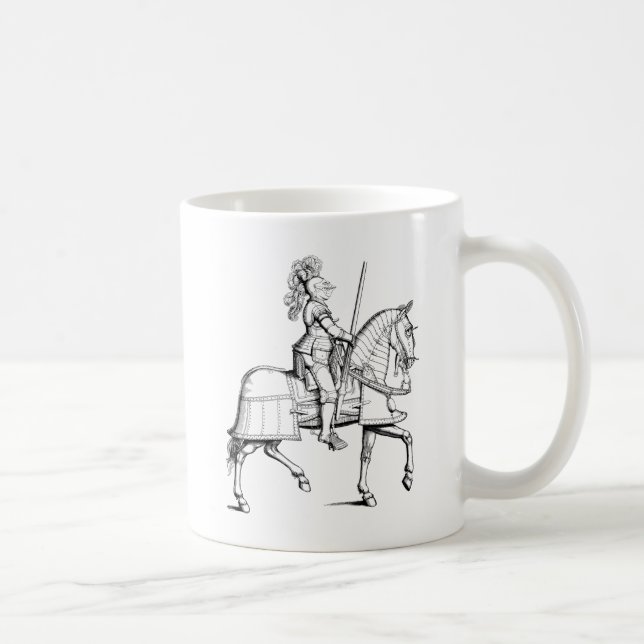 Ritter in der Rüstung Kaffeetasse (Rechts)