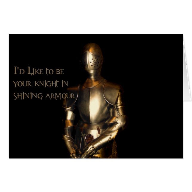 Ritter in glänzender Rüstung (Vorderseite (Horizontal))