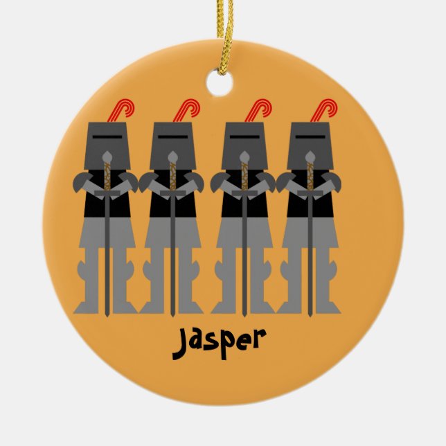 Ritter Keramik Ornament (Vorne)