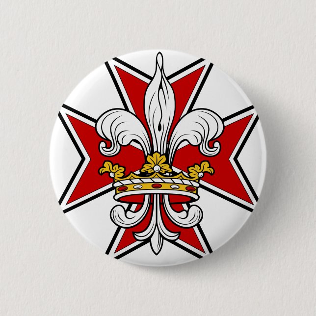 Ritter-Kreuz Button (Vorderseite)
