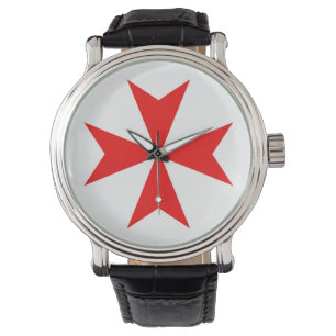 Ritter-Kreuz-Religionssymbol Maltas templar Armbanduhr