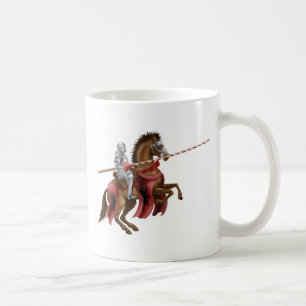 Ritter mit Lanze auf Pferd Kaffeetasse