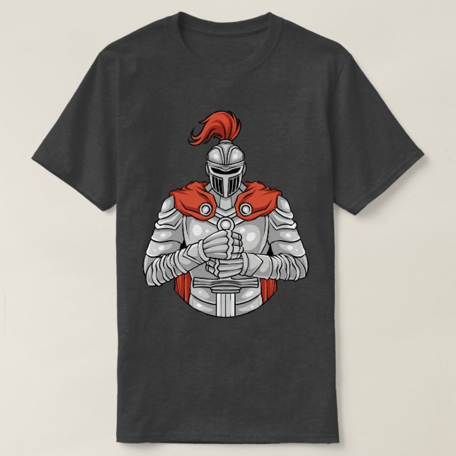 Ritter Mittelalter Ritter Battle RPG Fantasy T-Shirt (Design vorne)