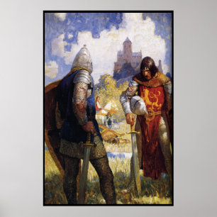Ritter nach der Schlacht Poster VON 8,99