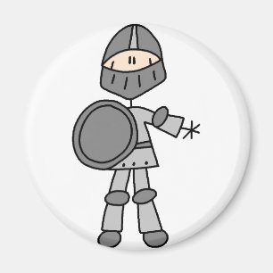 Ritter-Strichmännchen-Magnet Magnet