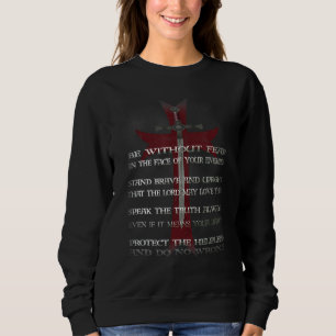 Ritter Templar Kreuzring Kreuzringreihenfolge bei Sweatshirt