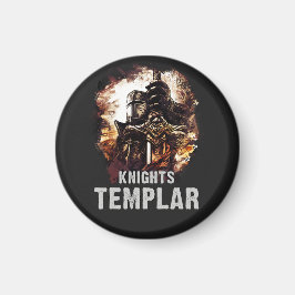 Ritter Templar Krieger Christi Deus Vult Art Magnet