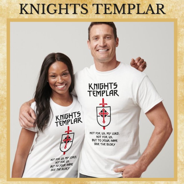 Ritter Templar Mittelalter Krieger Christi Kunst T-Shirt (Von Creator hochgeladen)