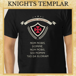 Ritter Templar mittelalterlicher Krieger des Handl T-Shirt