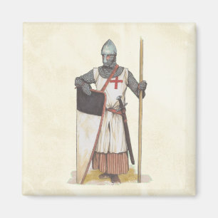 Ritter Templar mittelalterlicher Krieger Magnet