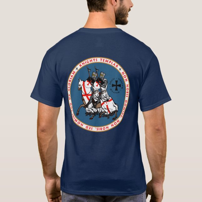 Ritter Templar zwei Ritter-Siegel-Shirt V2 T-Shirt (Rückseite)
