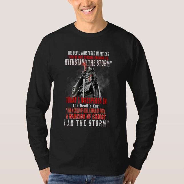 Ritter Templer Ich flüsterte zurück Teufel Kind Go T-Shirt (Vorderseite)