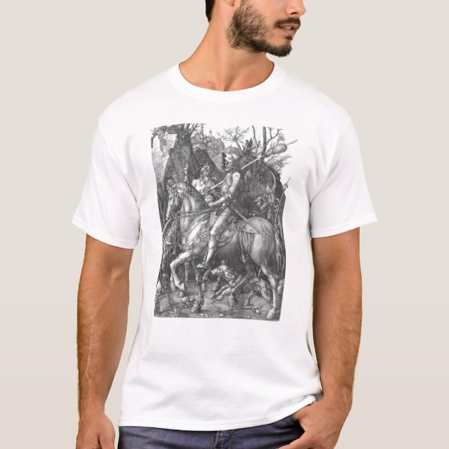 "Ritter, Tod und das Devil T-Shirt (Vorderseite)