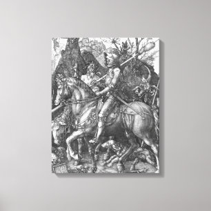Ritter, Tod und der Teufel, 1513 (Stich) Leinwanddruck