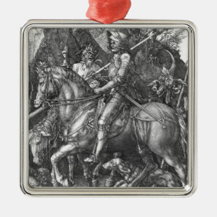 Ritter, Tod und der Teufel, 1513 (Stich) Ornament Aus Metall