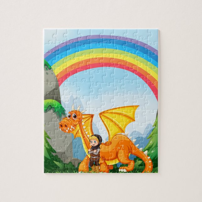 Ritter und Drache (Vertikal)