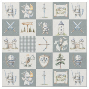 Ritter und Drachen Baby Jungen Kinderzimmer Stoff