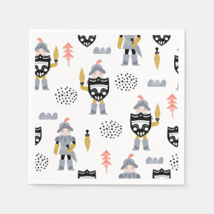 Ritter und Drachen   Mairytale Birthday Party Serviette