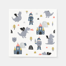 Ritter und Drachen | Mairytale Birthday Party Serviette