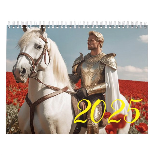 Ritter und Pferd. 2025 Kalender (Titelbild)